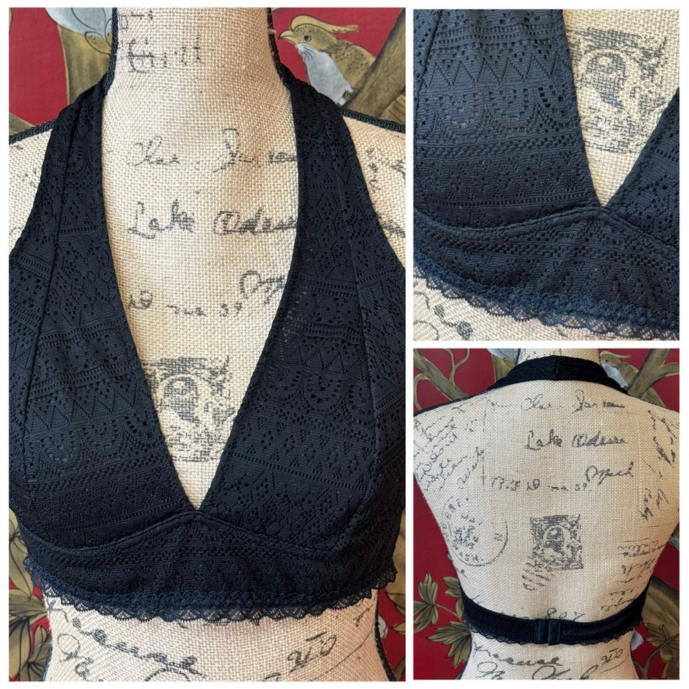 Women’s Juniors Elegant Lace Halter Bralette | #C12